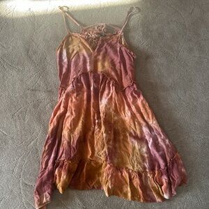 Wild Fable Tie-Dye Dress in Pink and Orange